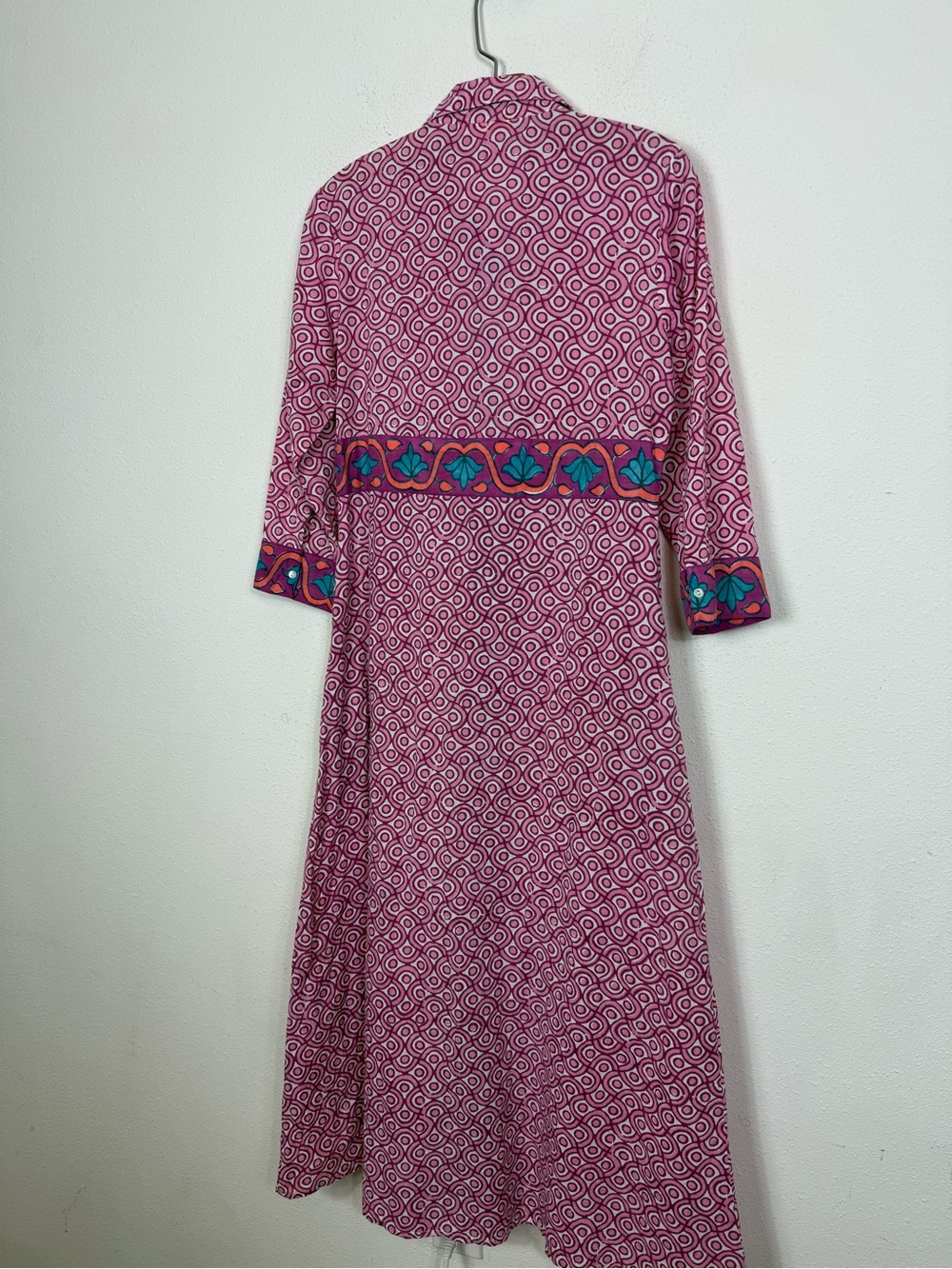 Oliphant Maxi Shirt Dress in Teton Magenta Sz Small - Picture 8 of 8